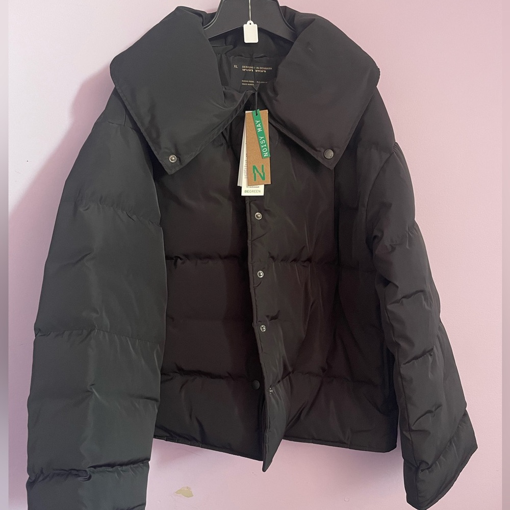 Noisy may Black Puffer Jacket